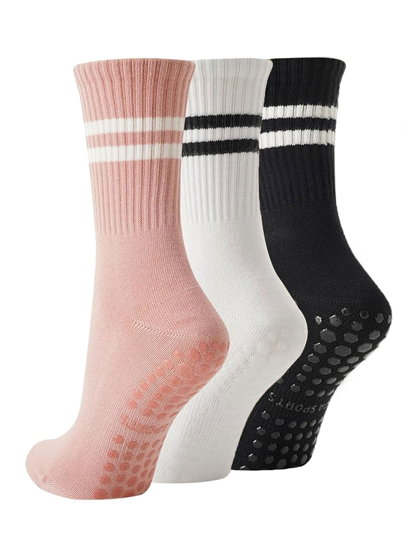 Grip Sock Yoga - 3 paires de chaussettes de yoga,