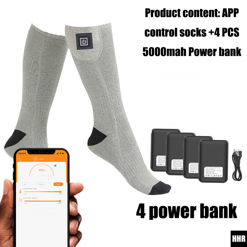 Chaussettes chauffantes à comm - Thermal Sock Winter avis et prix